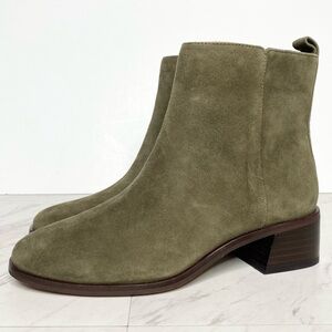 Vince Camuto Jerlindi Green Suede Bootie 6 1/2 M